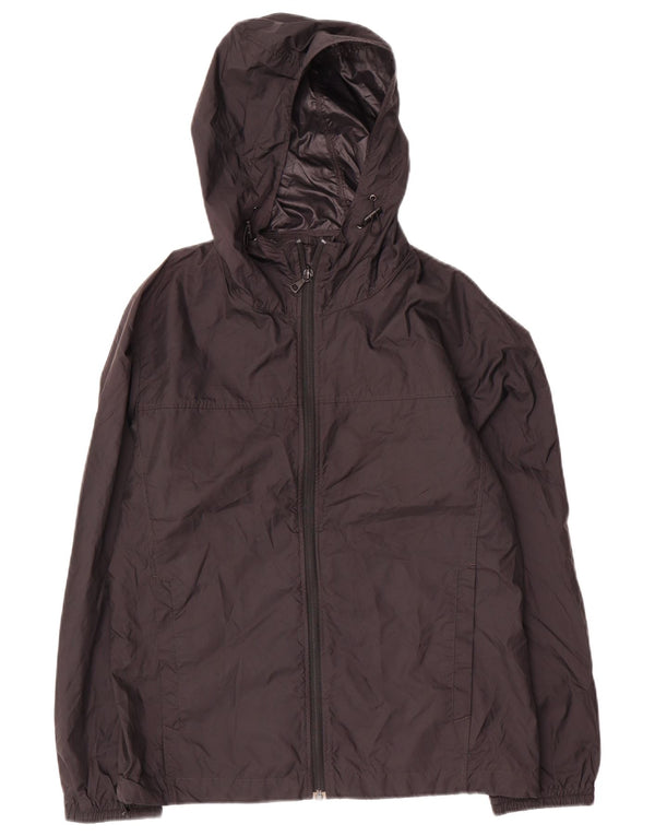 Uniqlo Γυναικείο μπουφάν βροχής με κουκούλα UK 10 Small Black Polyester