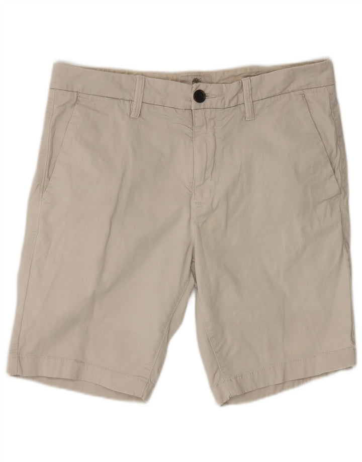 Ανδρικό σορτς Chino Timberland W33 μεγάλο σε ανοιχτό λευκό βαμβακερό κλασικό