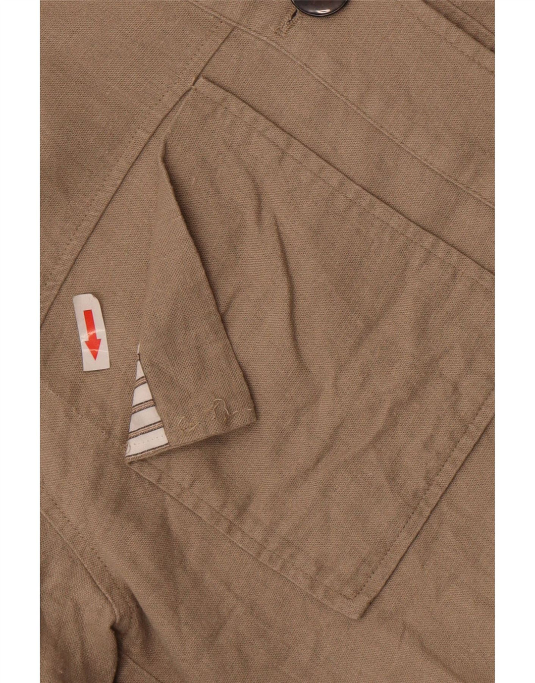 Zara Womens Crop Oversized Bomber Jacket UK 10 Small Beige Lenn