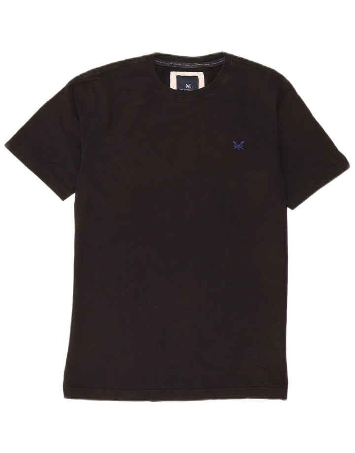Ανδρικό T-Shirt Crew Clothing Top Μικρό μαύρο βαμβακερό