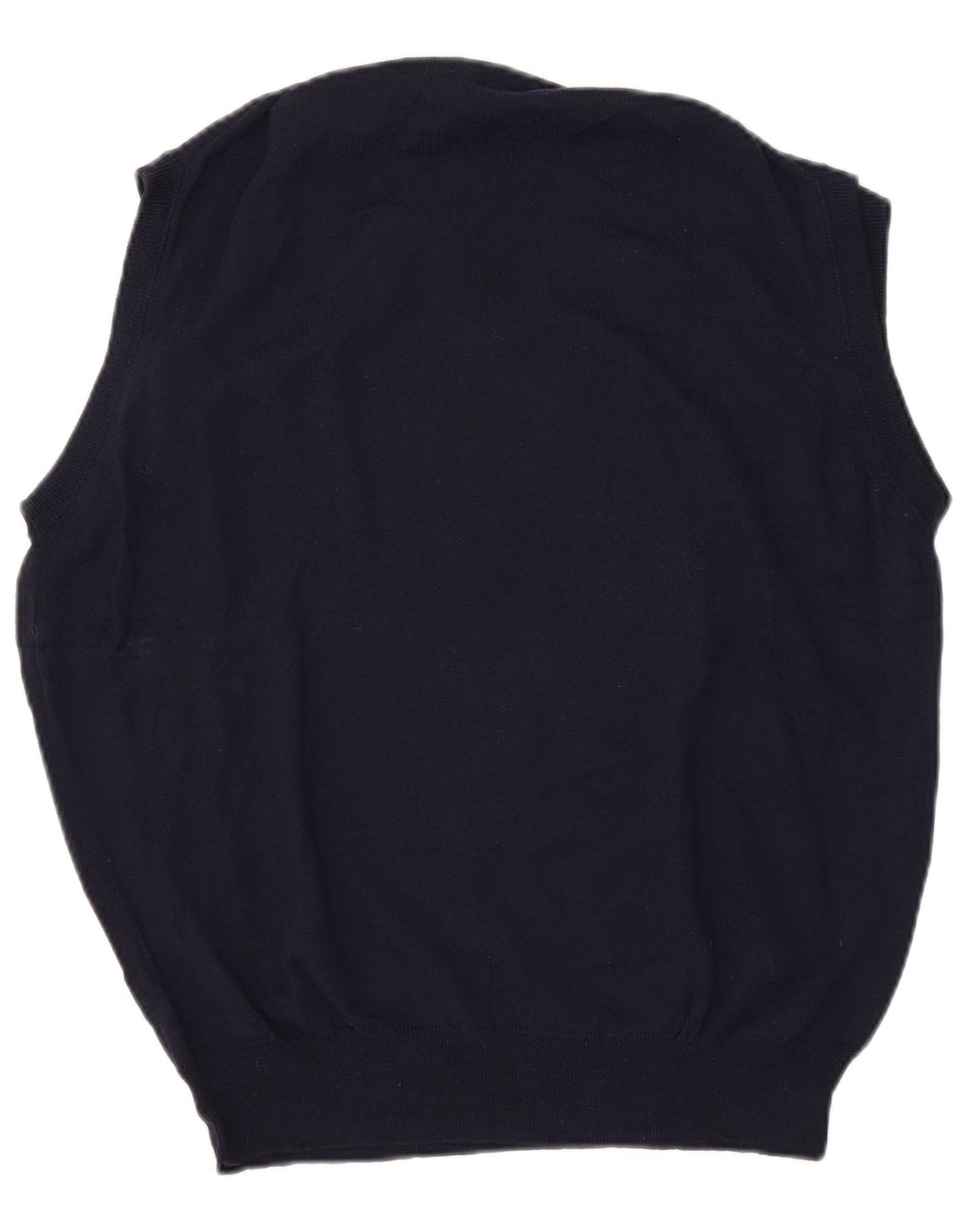 Trussardi ανδρικό γιλέκο Tank Top Large Navy Blue Μαλλί Merino