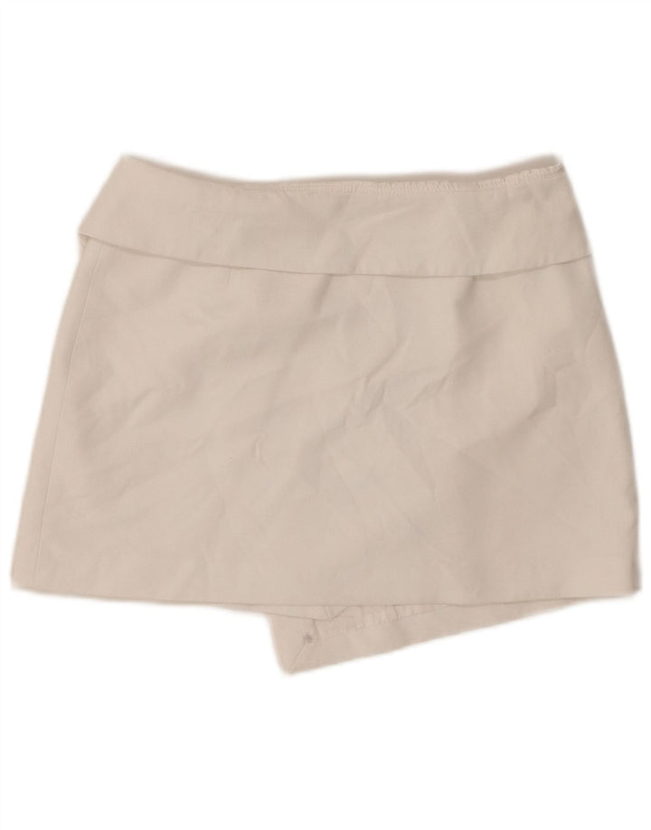 Zara Γυναικεία Μίνι Φούστα Wrap Medium W28 Λευκή