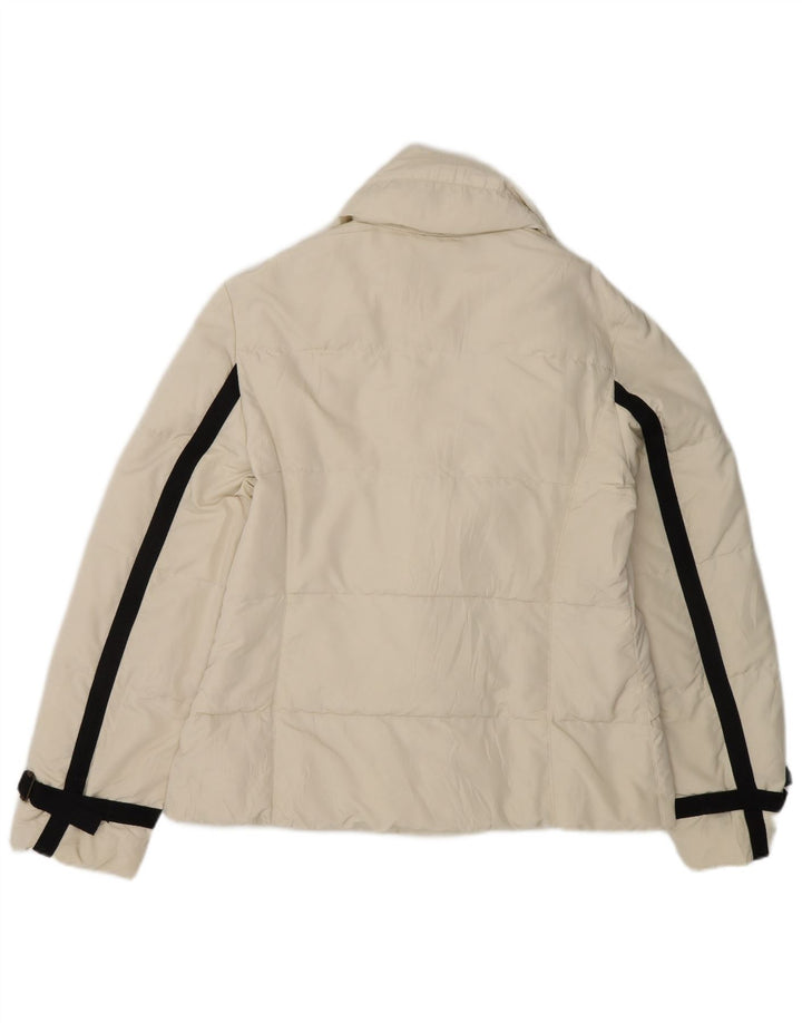 Γυναικείο μπουφάν MARELLA με επένδυση UK 10 Small Off White Polyamide