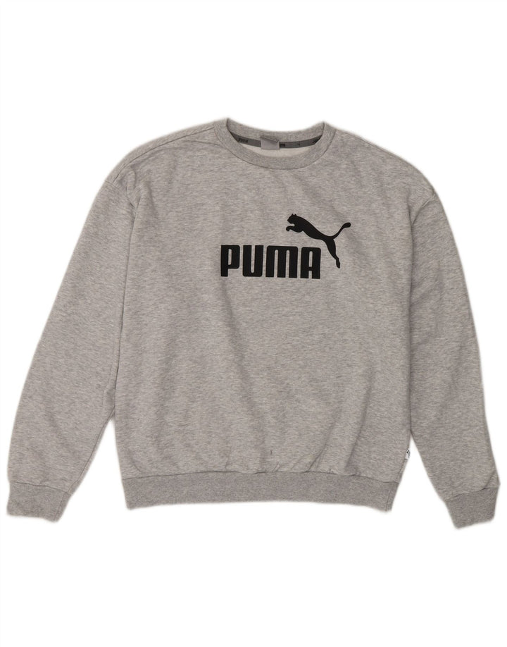 Γυναικείο γραφικό φούτερ PUMA UK 14 Βαμβακερό μεσαίο γκρι