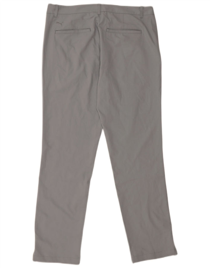 Puma Ανδρικό παντελόνι Chino Slim W34 L32 Γκρι Πολυεστέρας