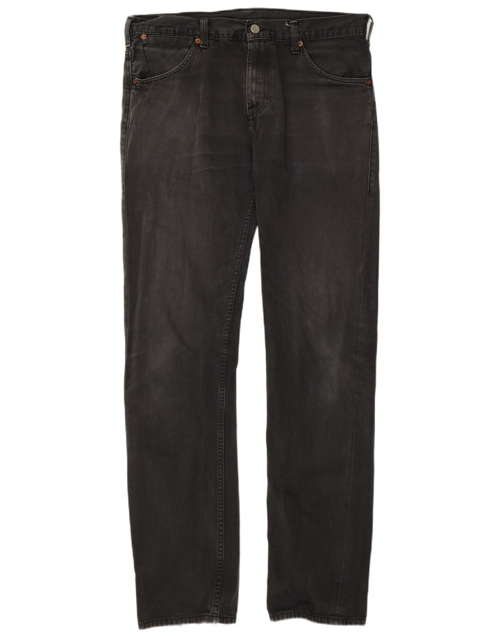 Levi's Mens 504 Straight Jeans W33 L34 Γκρι βαμβακερό