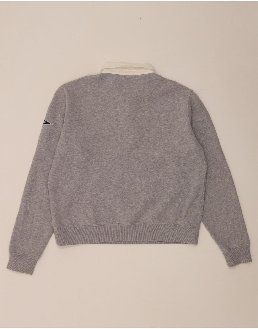 Superdry Γυναικείο φούτερ Polo με λαιμόκοψη Jumper UK 12 Medium Grey