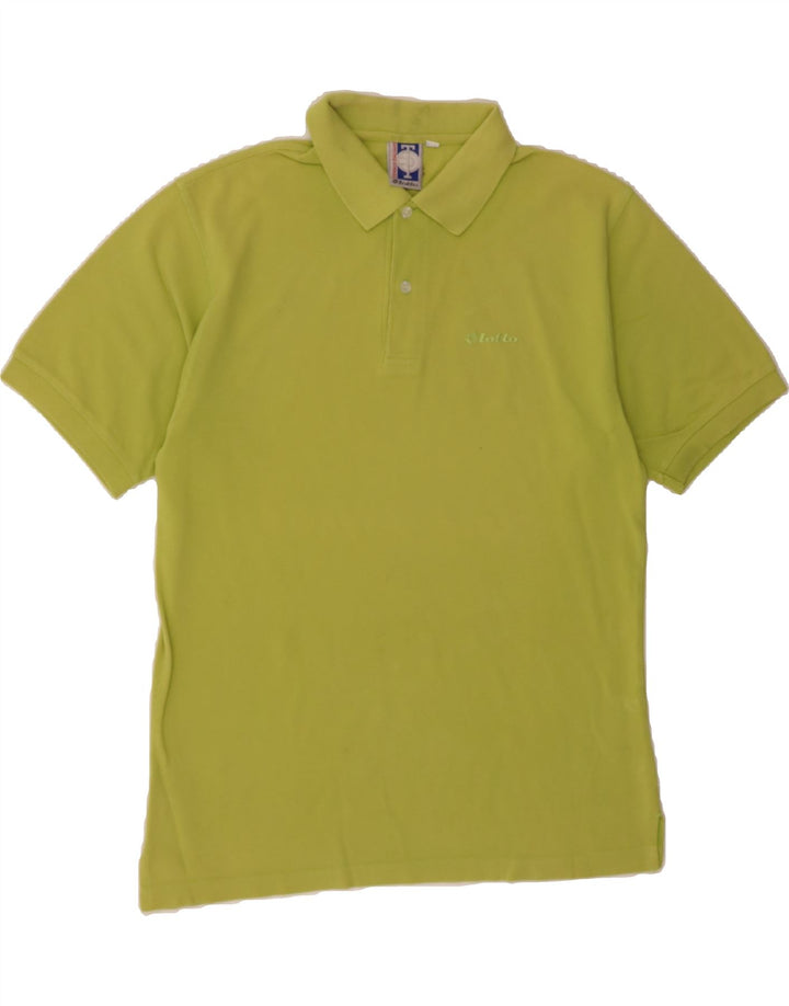 LOTTO Mens Polo Shirt Medium Green Cotton Vintage Lotto and Second-Hand Lotto from Messina Hembry 