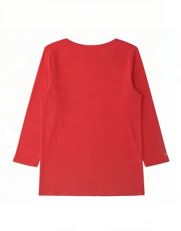 Γυναικείο τοπ Benetton μακρυμάνικο UK 12 Medium Pink