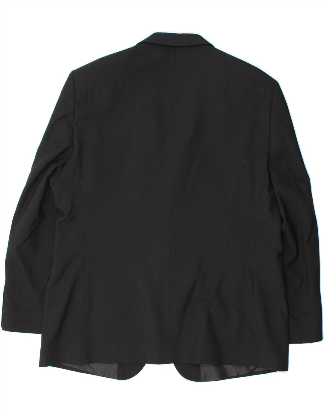 MARKS & SPENCER Mens 2 Button Blazer Jacket UK 44 2XL Black Polyester Vintage Marks & Spencer and Second-Hand Marks & Spencer from Messina Hembry 