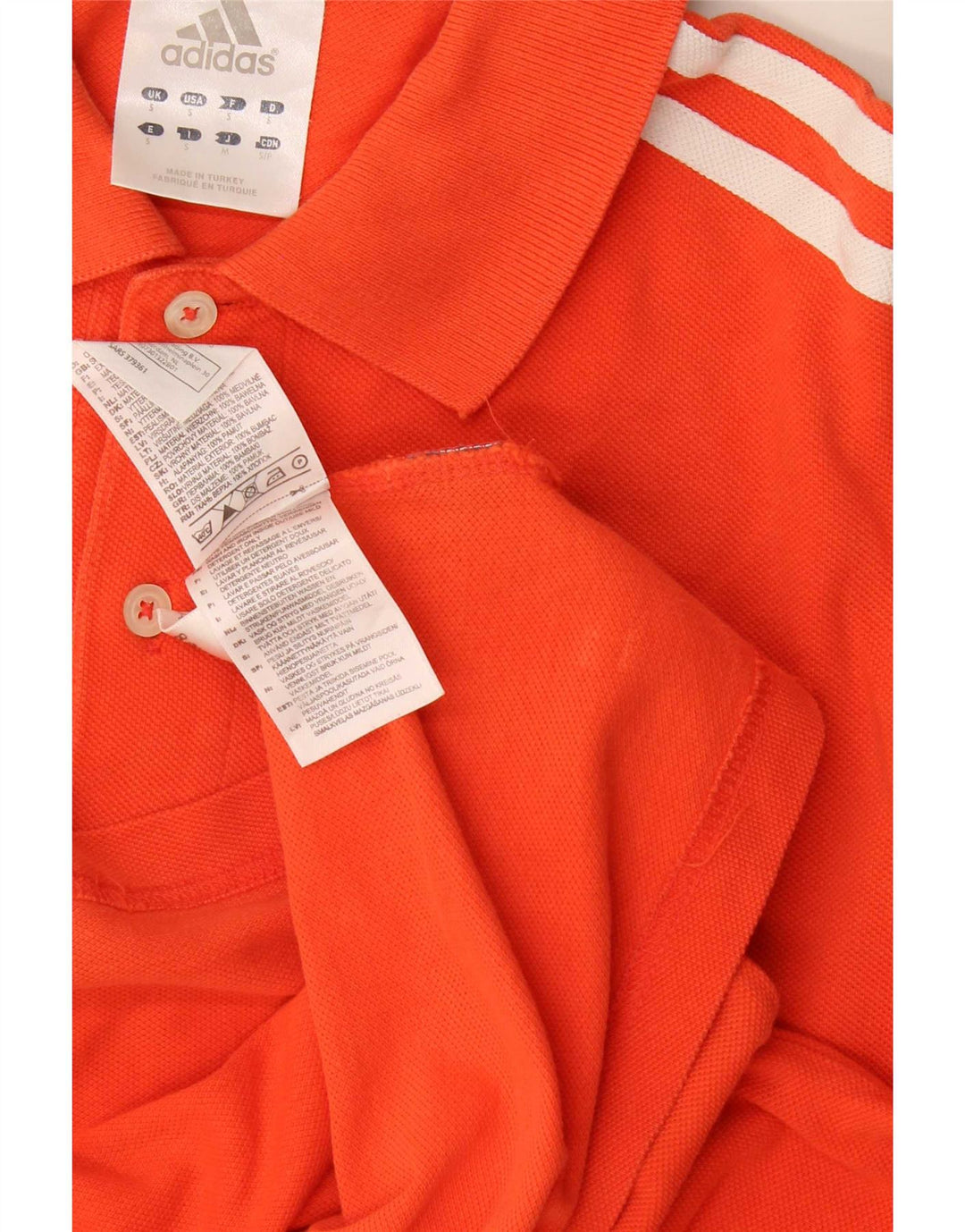 Ανδρικό μπλουζάκι Adidas Polo Μικρό πορτοκαλί βαμβακερό