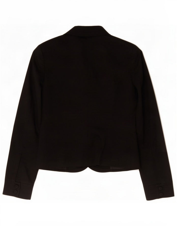 Trussardi Womens 2 Button Blazer Jacket IT 42 Medium Navy Blue