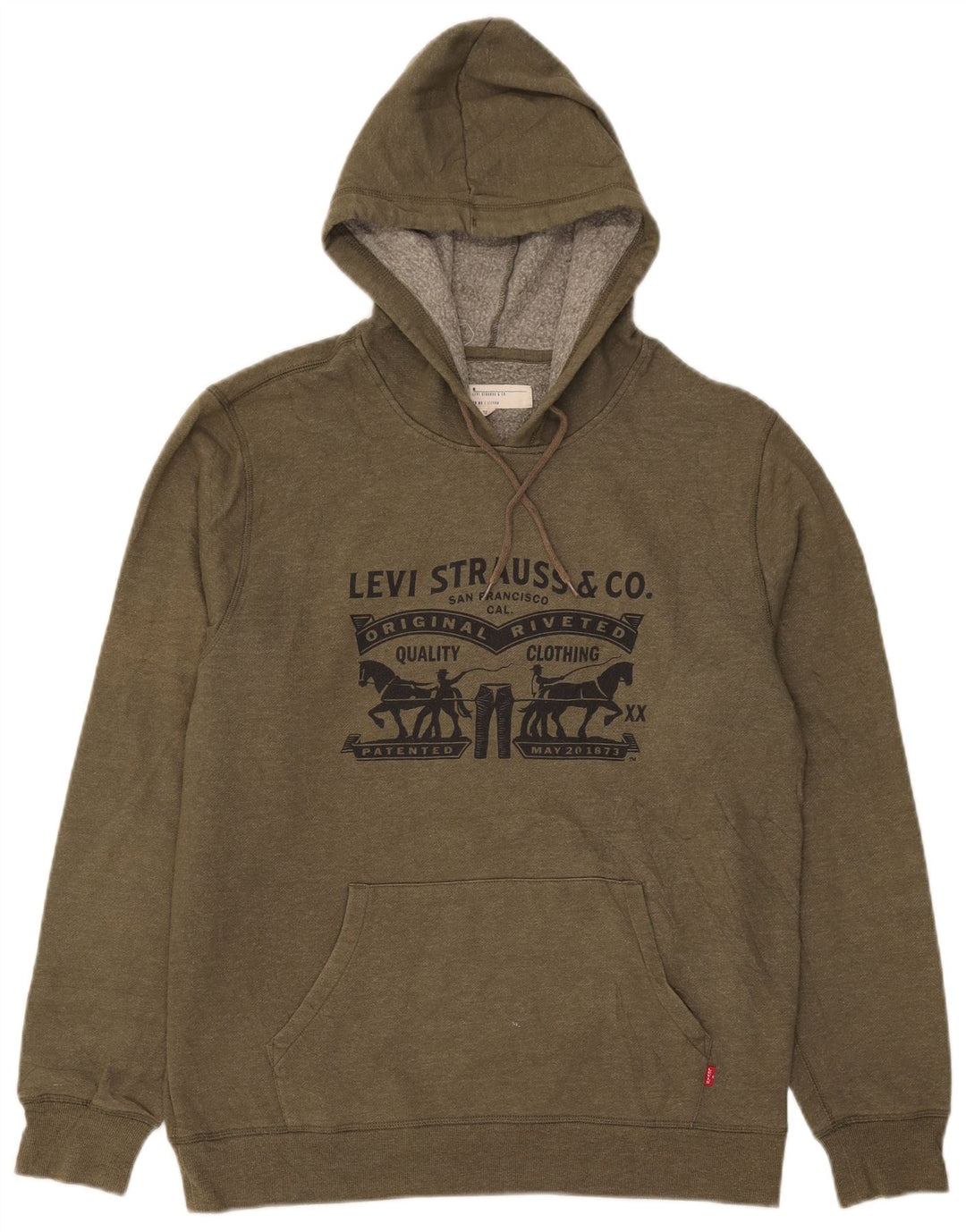 Ανδρικό γραφικό κουκούλα Levi's Medium Khaki Cotton