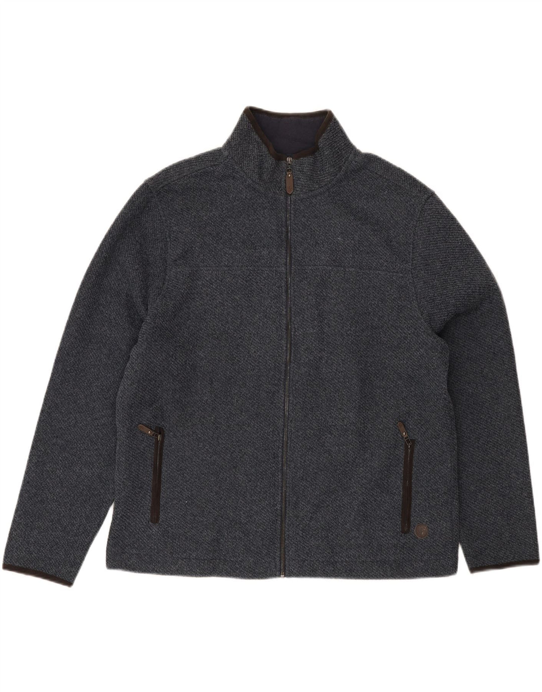 MARKS & SPENCER Mens Blue Harbour Tracksuit Top Jacket XL Navy Blue Vintage Marks & Spencer and Second-Hand Marks & Spencer from Messina Hembry 