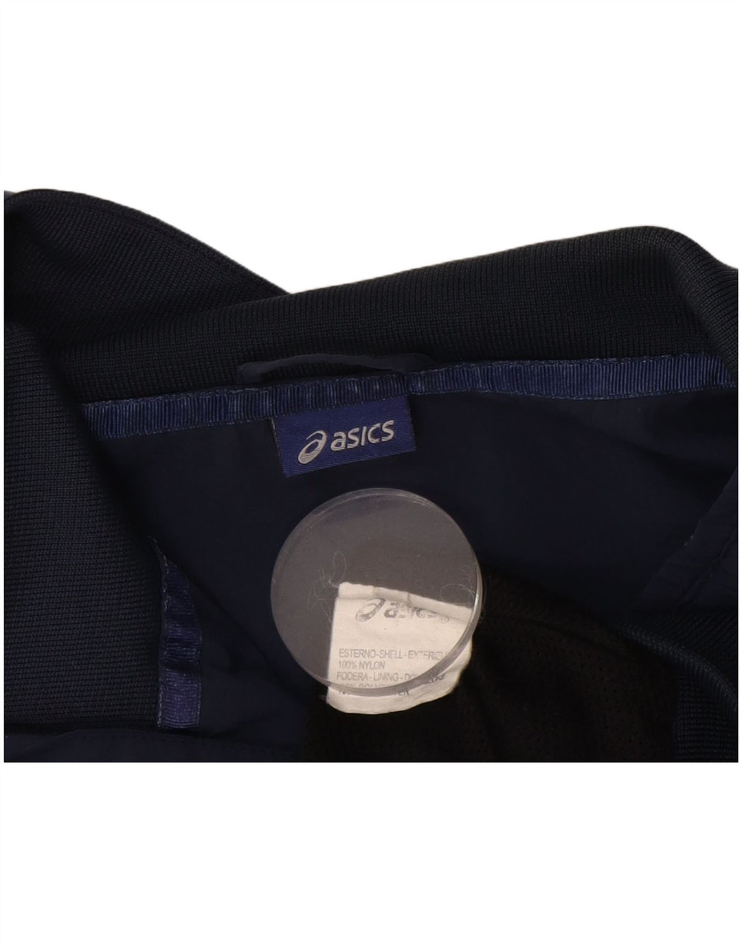 ASICS Ανδρικό Bomber Jacket UK 40 Large Navy Blue Nylon