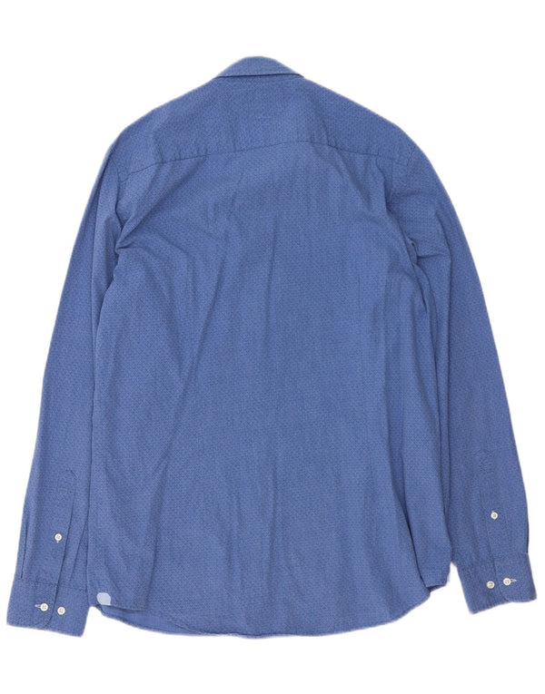 Ανδρικό πουκάμισο Tommy Hilfiger Slim Fit XL Μπλε γεωμετρικό βαμβακερό