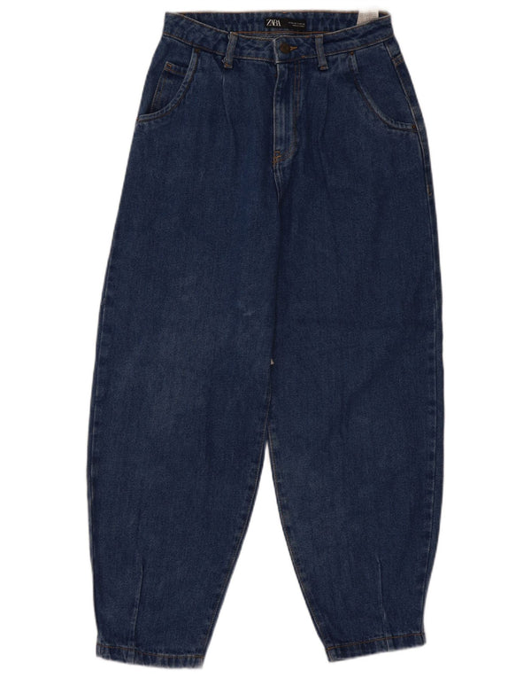Zara γυναικεία ψηλόμεση τζιν EU 36 XS W26 L27 Μπλε βαμβακερό