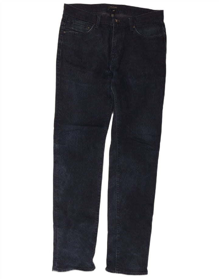 Ted Baker Ανδρικό Slim Jeans W32 L31 Navy Blue Cotton