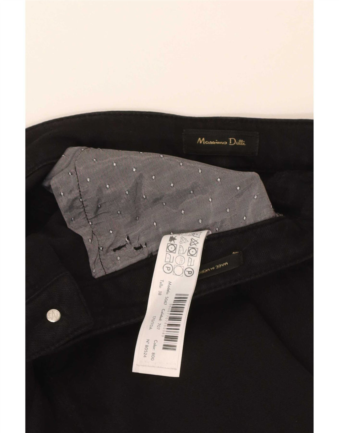 Massimo Dutti Γυναικείο Slim Jeans EU 38 Small W28 L28 Black