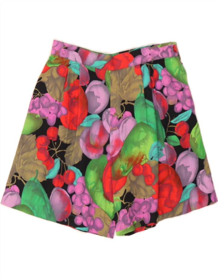 VINTAGE Womens Abstract Pattern Casual Shorts W26 Small Multicoloured Vintage Vintage and Second-Hand Vintage from Messina Hembry 