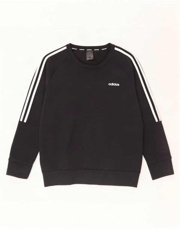 Adidas Γυναικείο Φούτερ Jumper UK 16/18 μεγάλο μαύρο βαμβακερό
