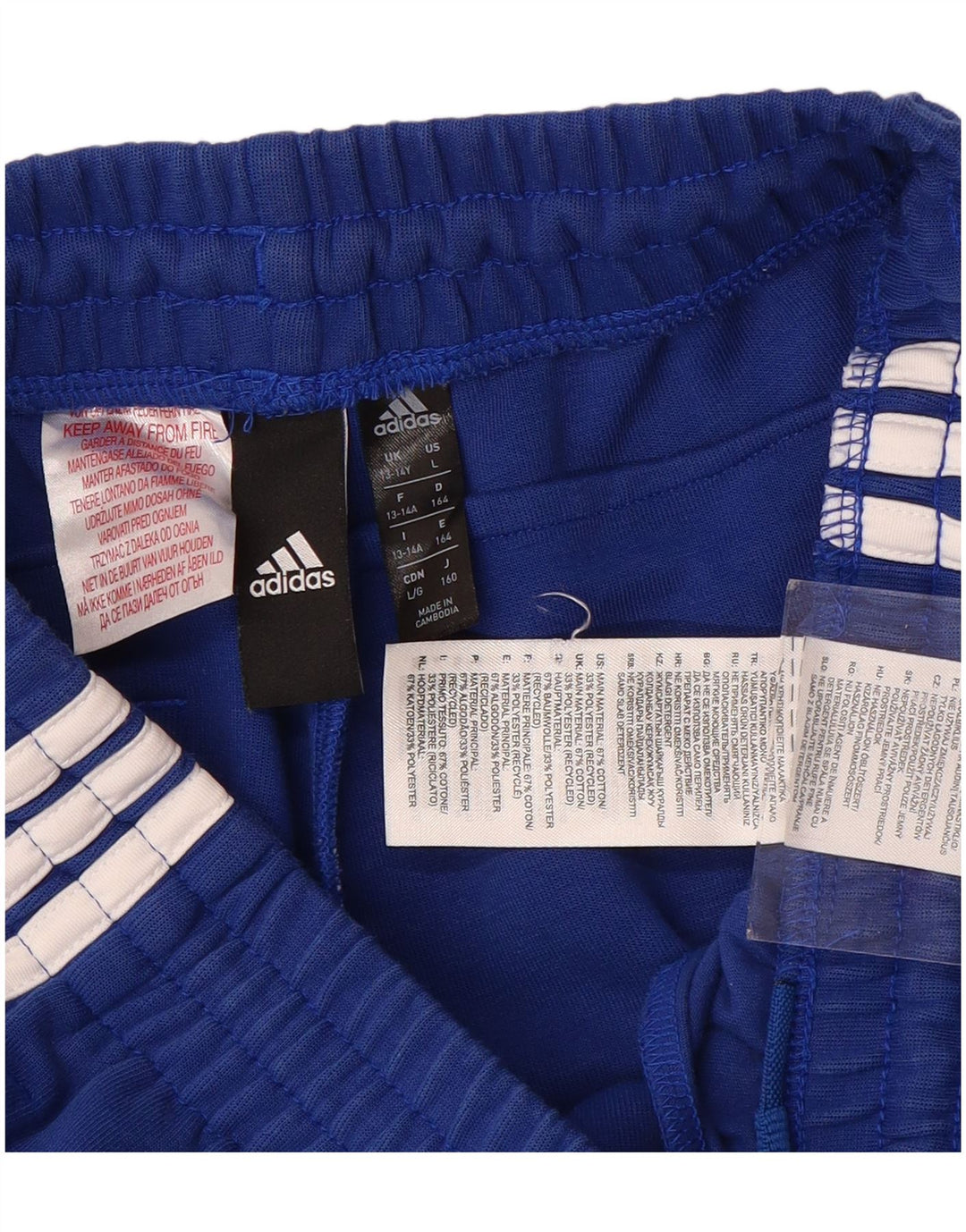 ADIDAS για αγόρια αθλητικά παντελόνια Joggers 13-14 ετών μπλε βαμβακερό