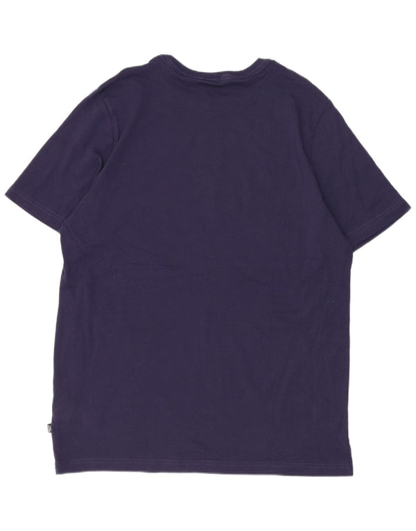 Puma Mens T-Shirt Top Large Navy Blue Cotton