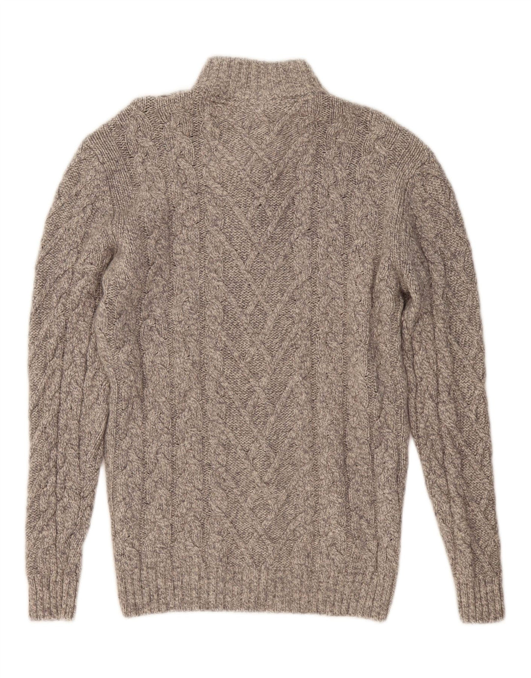 WESTBURY Ανδρικό πουλόβερ με κουμπιά λαιμόκοψη μεσαίου γκρι μαλλί