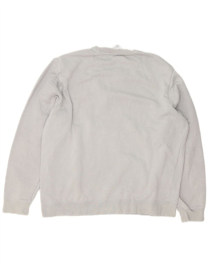 Ανδρικό γραφικό φούτερ Nike Jumper με μεγάλο γκρι χρώμα, βαμβακερό