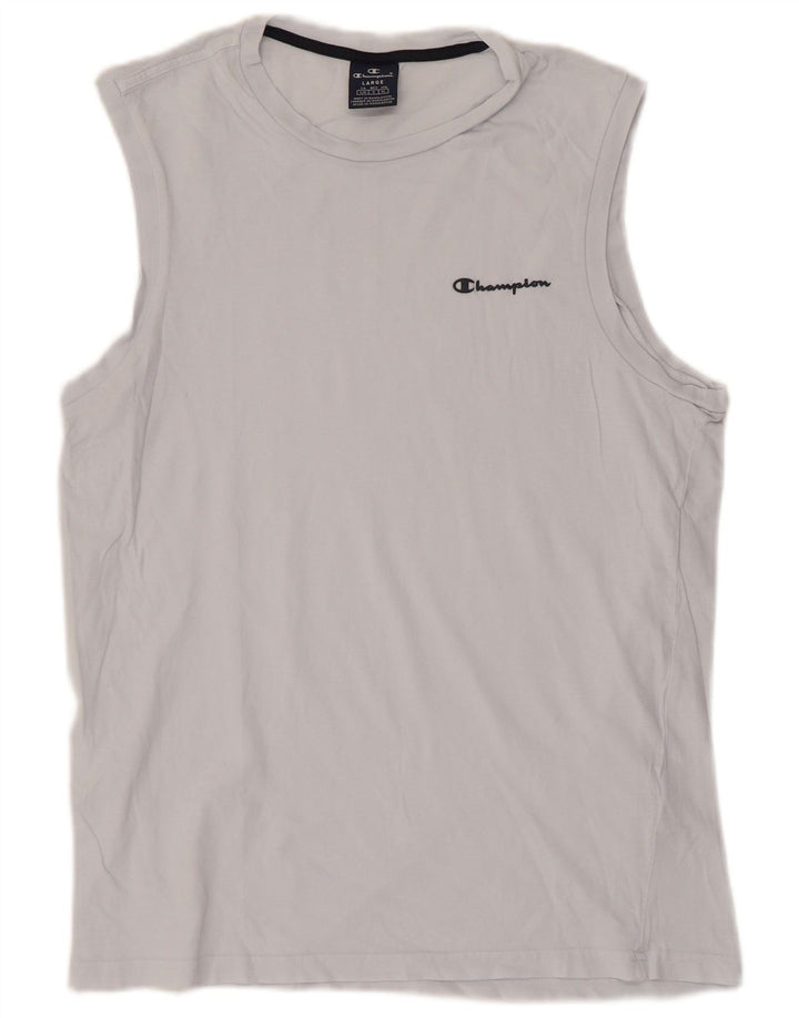 Ανδρικό φανελάκι Champion μεγάλο μπλε βαμβακερό