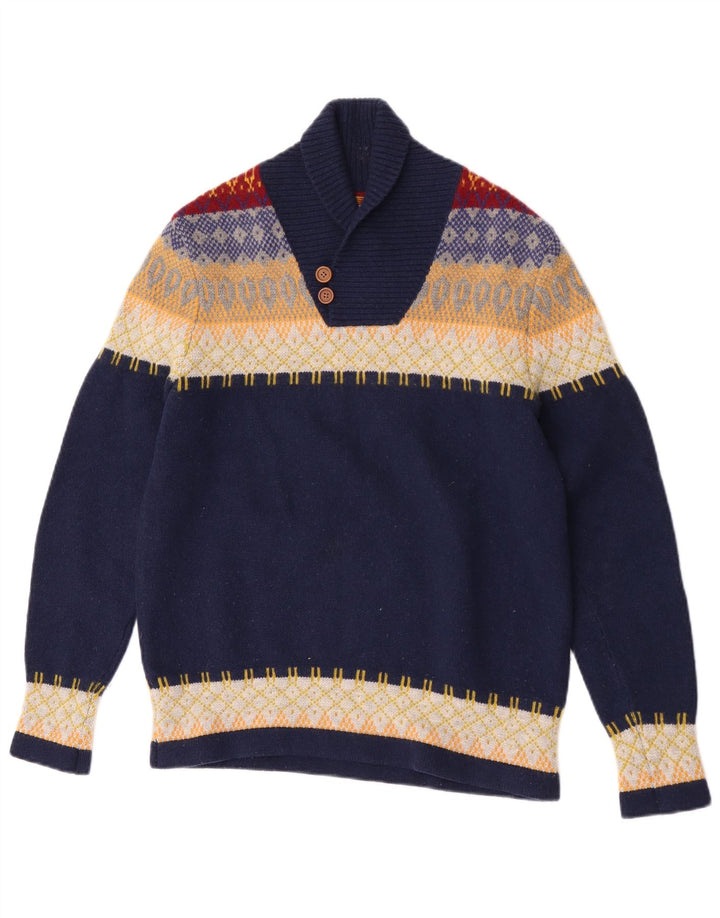 Ανδρικό πουλόβερ Levi's Shawl Neck Jumper Medium Navy Blue Colourblock