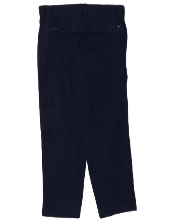 Tommy Hilfiger γυναικείο ίσιο παντελόνι Chino UK 10 Small W27 L26 Navy Blue