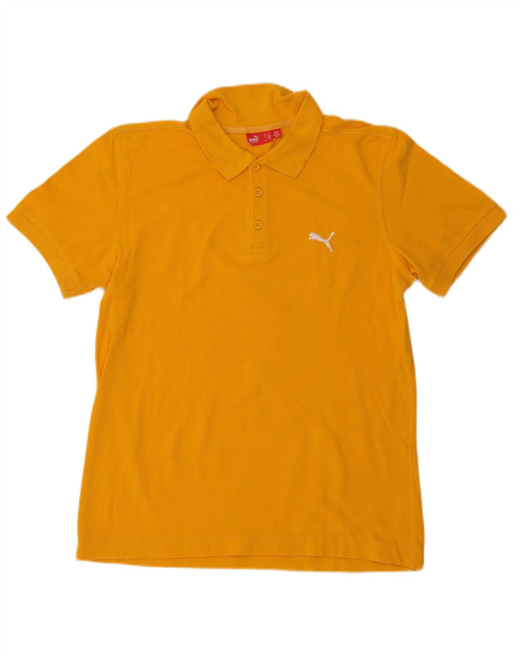 PUMA Mens Polo Shirt Medium Yellow