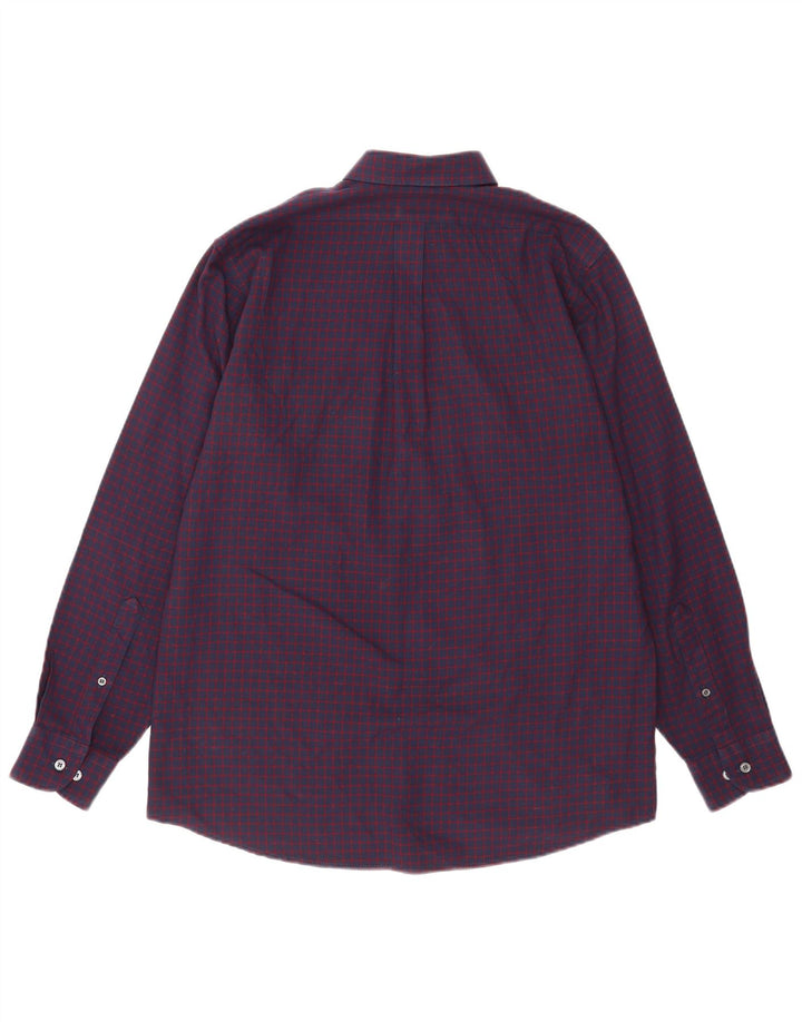 Ανδρικό πουκάμισο Pringle Small Purple Gingham Polyester