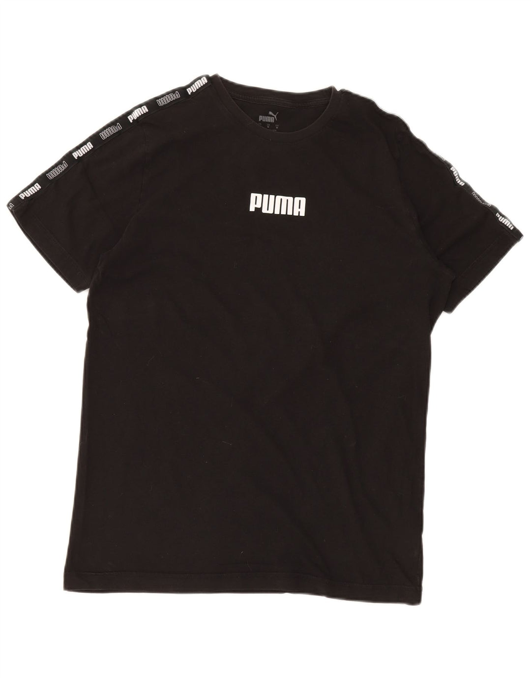 Ανδρικό γραφικό μπλουζάκι PUMA, μεσαίο μαύρο βαμβακερό