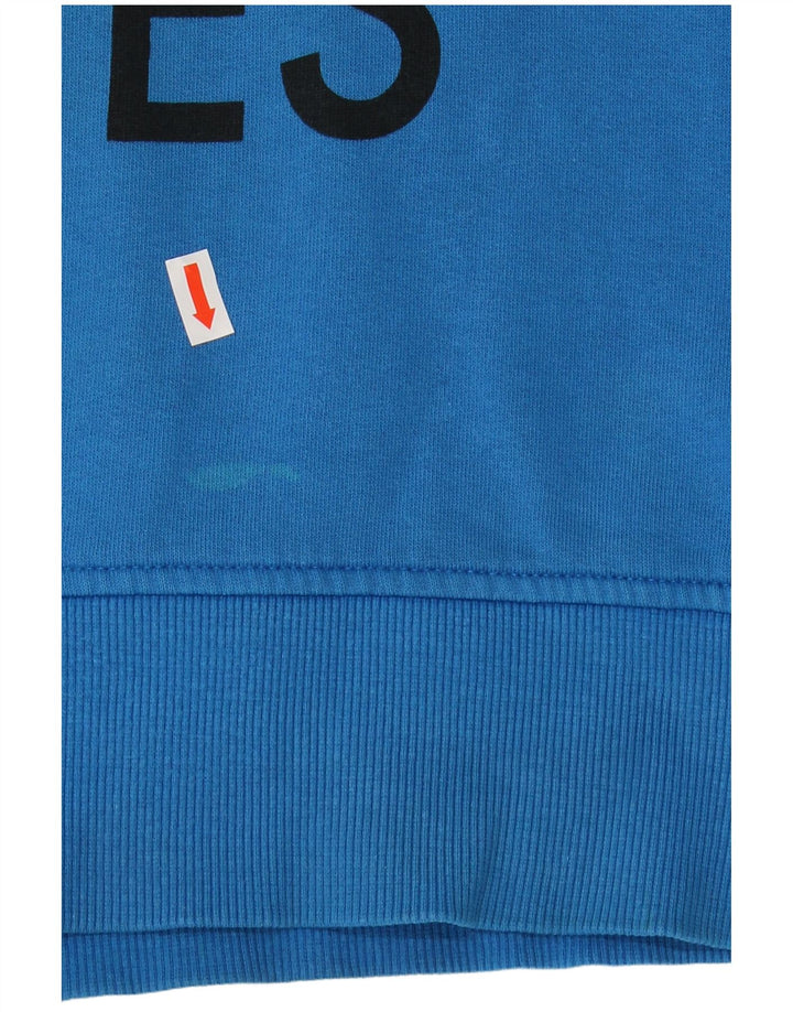 JACK & JONES Ανδρικό γραφικό μπλουζάκι με κουκούλα XL Μπλε βαμβακερό