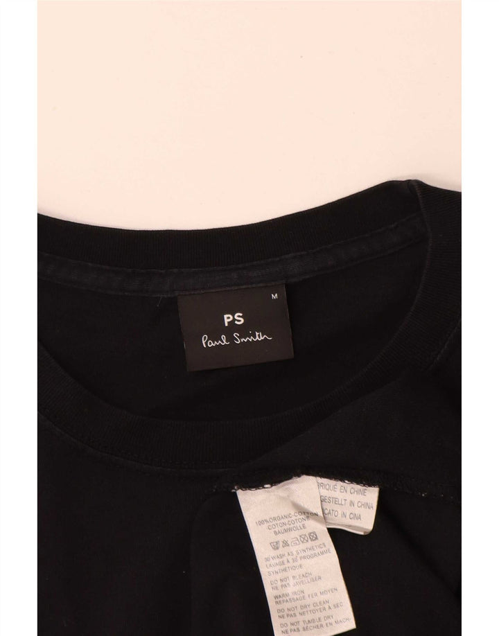 Ανδρικό T-Shirt Paul Smith Τοπ μεσαίο μαύρο βαμβακερό