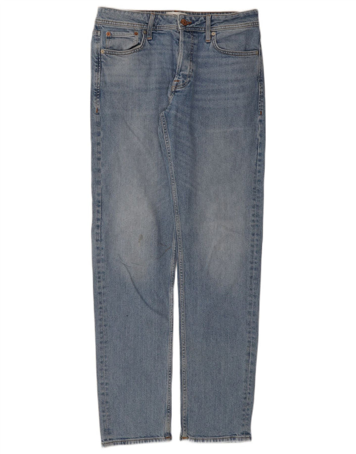 Jack & Jones Ανδρικό τζιν ίσιο W31 L34 Μπλε βαμβακερό