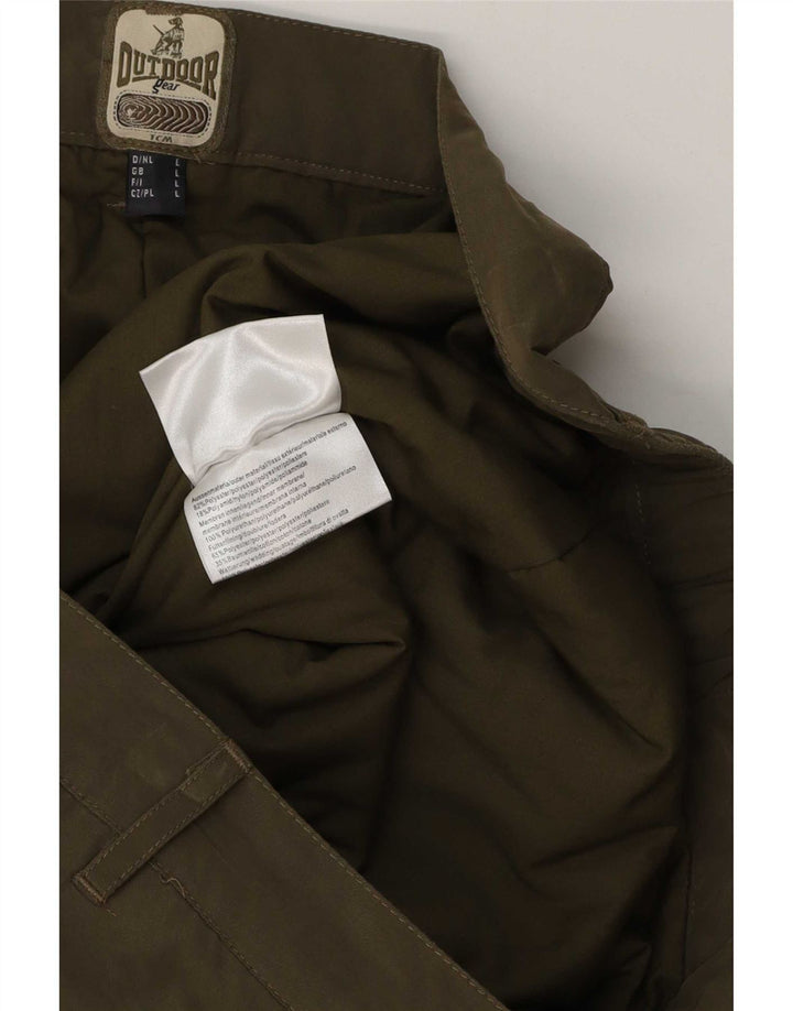 Ανδρικό TCM Straight Cargo Παντελόνι Αντιανεμικό Μεγάλο W36 L30 Χακί Πολυεστέρας