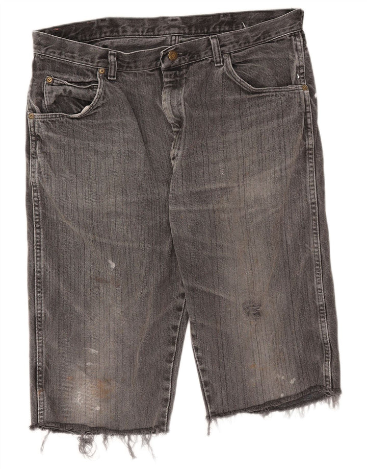 Ανδρικό τζιν σορτς WRANGLER W38 XL Γκρι βαμβακερό