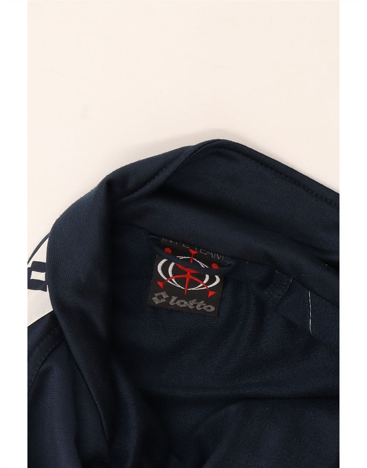 Ανδρική αθλητική φόρμα γραφικών LOTTO Top Jacket XL Navy Blue Colourblock