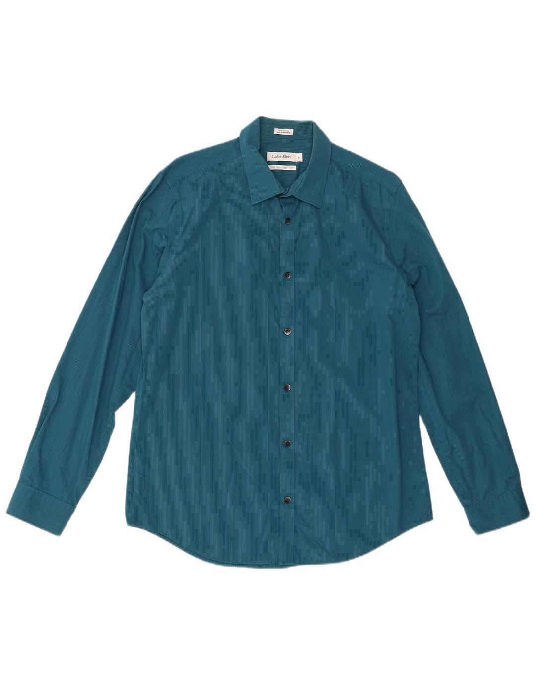 Ανδρικό πουκάμισο CALVIN KLEIN Βαμβακερό με μεσαίο μπλε ρίγες