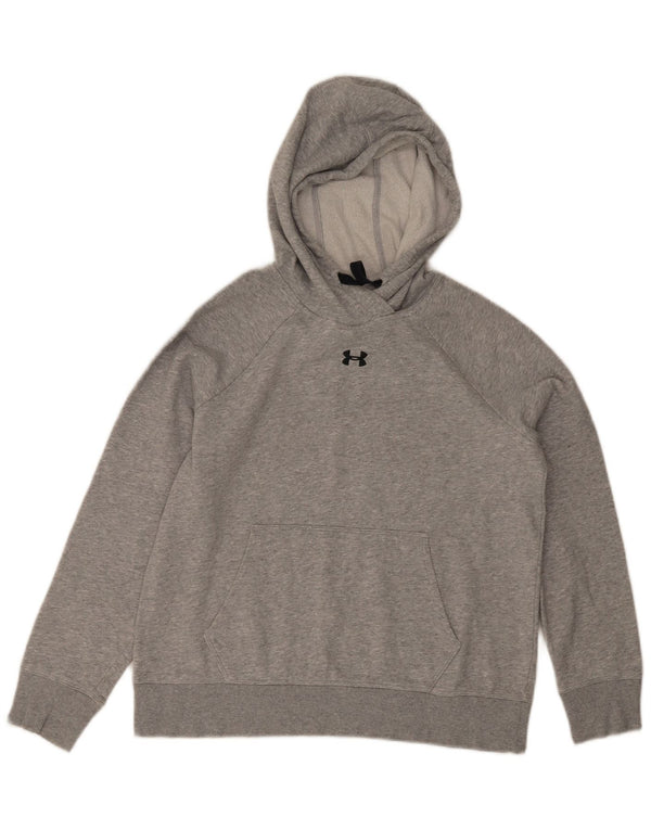 Under Armour Womens Loose Fit Hoodie Jumper UK 10 Small Grey