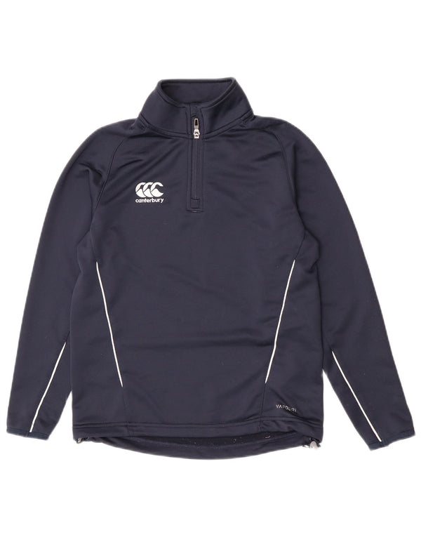 Canterbury Boys Φούτερ με φερμουάρ με λαιμόκοψη 11-12 ετών Navy Blue Polyester