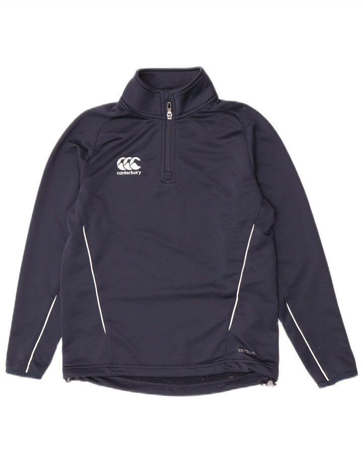 Canterbury Boys Φούτερ με φερμουάρ με λαιμόκοψη 11-12 ετών Navy Blue Polyester