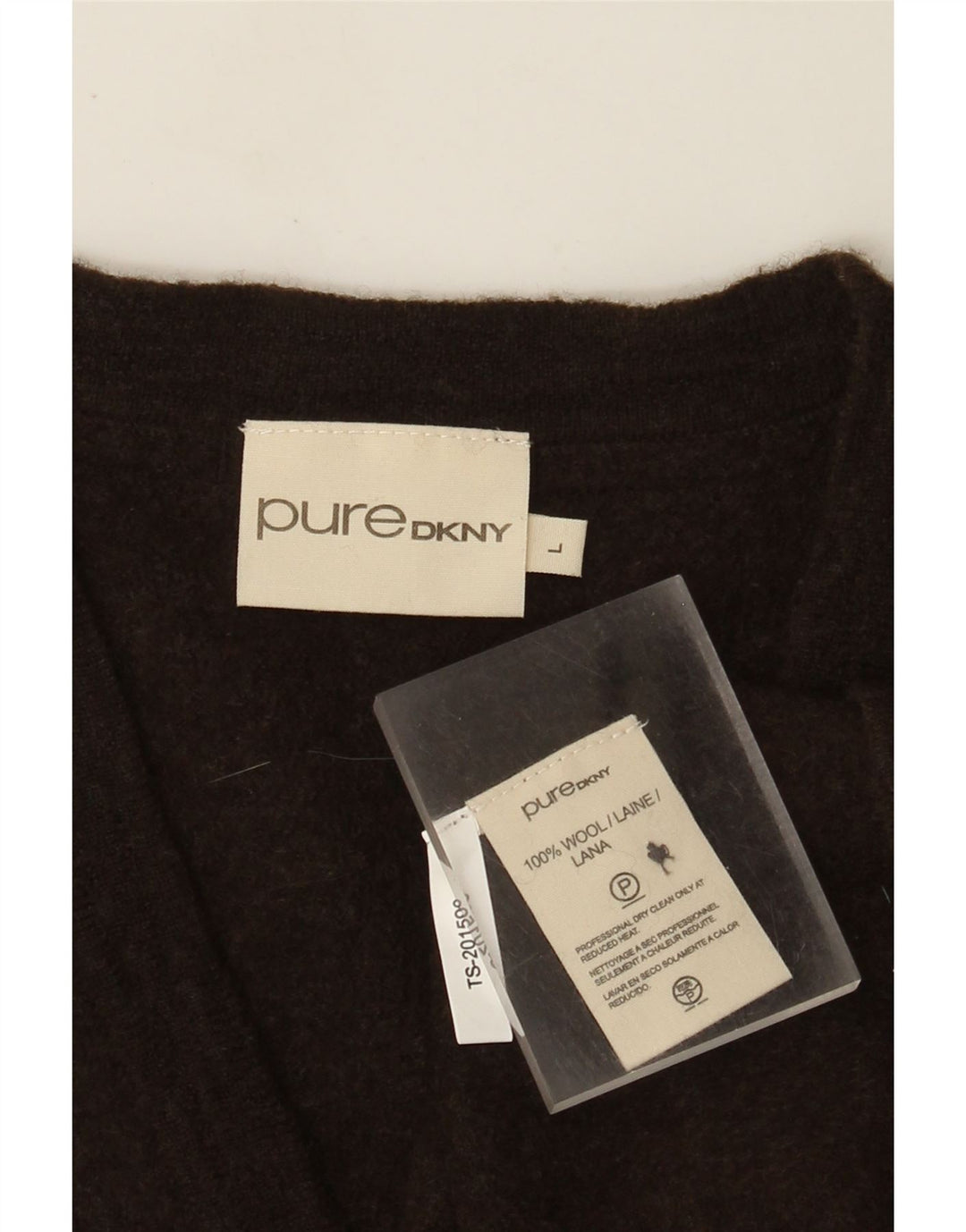 Ανδρικό πουλόβερ ζακέτα Dkny Μεγάλο Καφέ Μαλλί