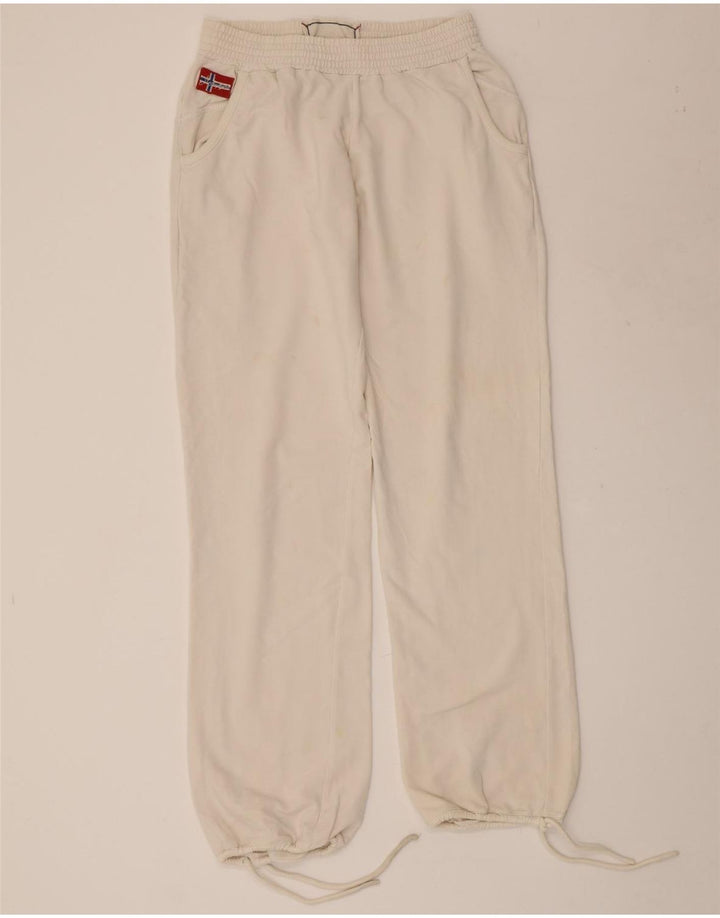 NAPAPIJRI Γυναικεία αθλητική φόρμα γραφικών παντελόνι Joggers UK 12 Medium White