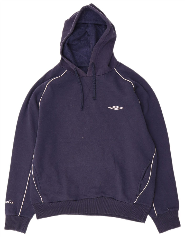 Umbro Ανδρικό Hoodie Jumper Μικρό Navy Blue Polyester