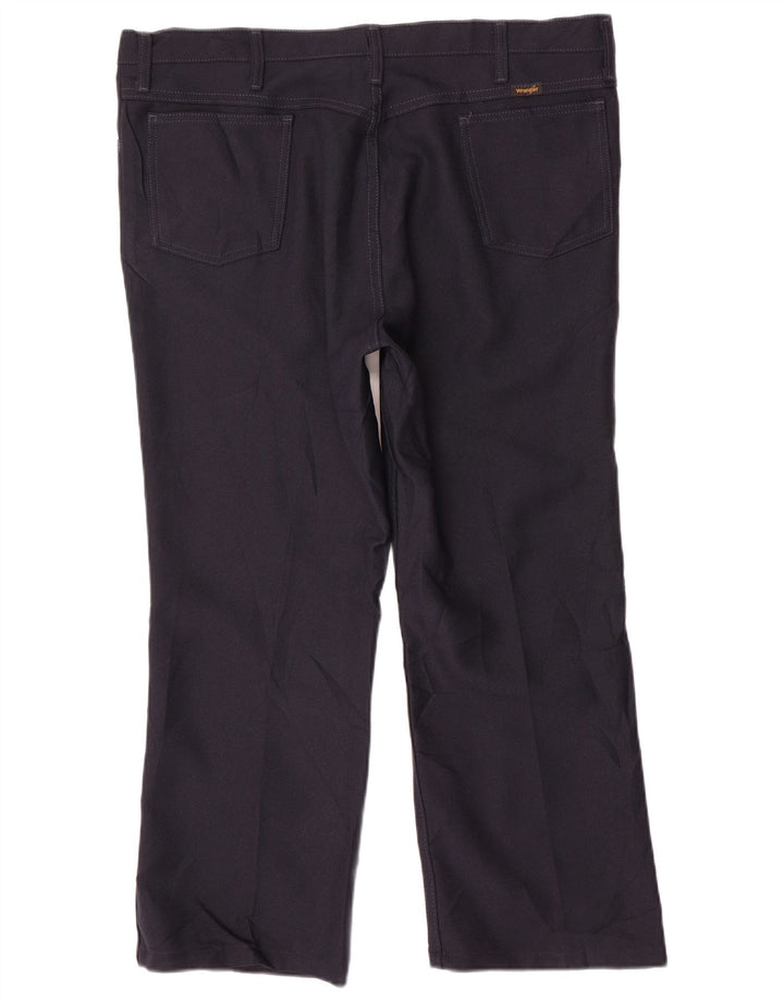 Ανδρικό ίσιο casual παντελόνι WRANGLER W40 L27 Navy Blue Polyester
