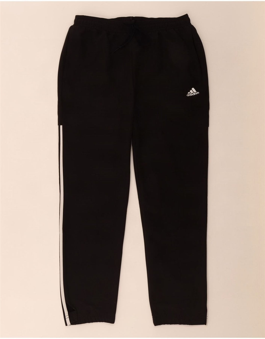 Ανδρική αθλητική φόρμα Adidas Παντελόνι μεγάλο μαύρο πολυεστέρα